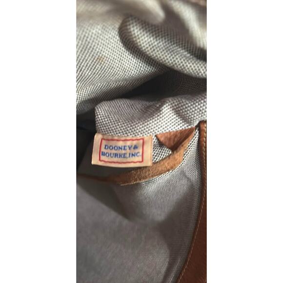 Dooney & Bourke Red Tweed Handbag with Leather Accents - Picture 7 of 10